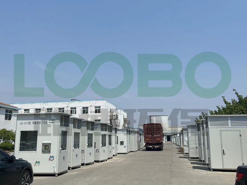 路博環(huán)保實力出貨核酸采樣亭，面對疫情勇往直前。